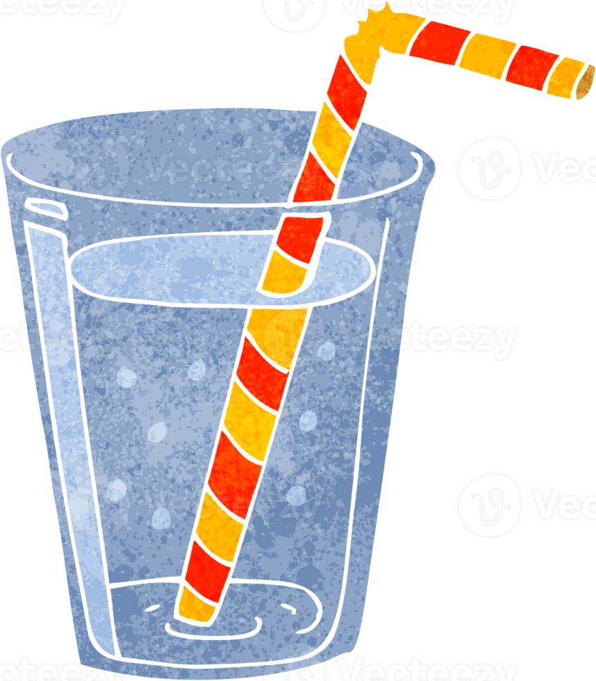 a glass with a straw and a drink in it png