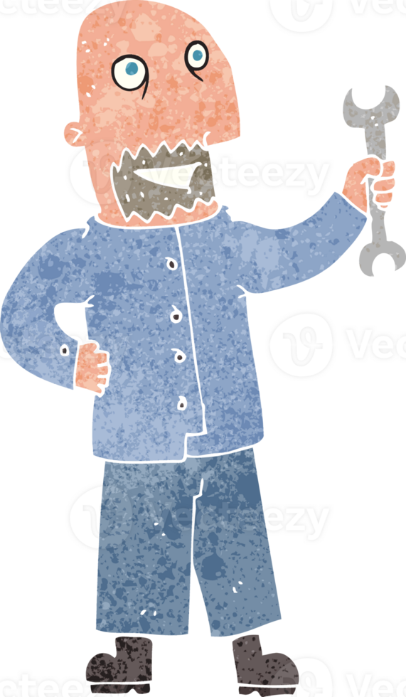 cartoon mechanic drawing png