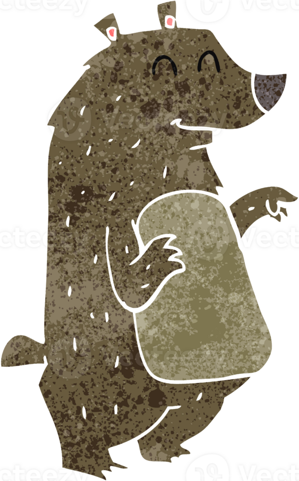 cartoon bear drawing png