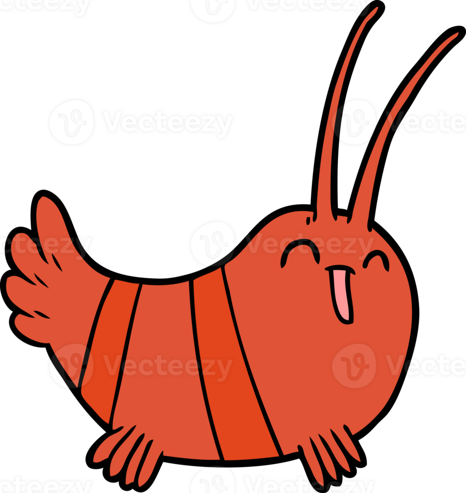 cartoon crayfish drawing png