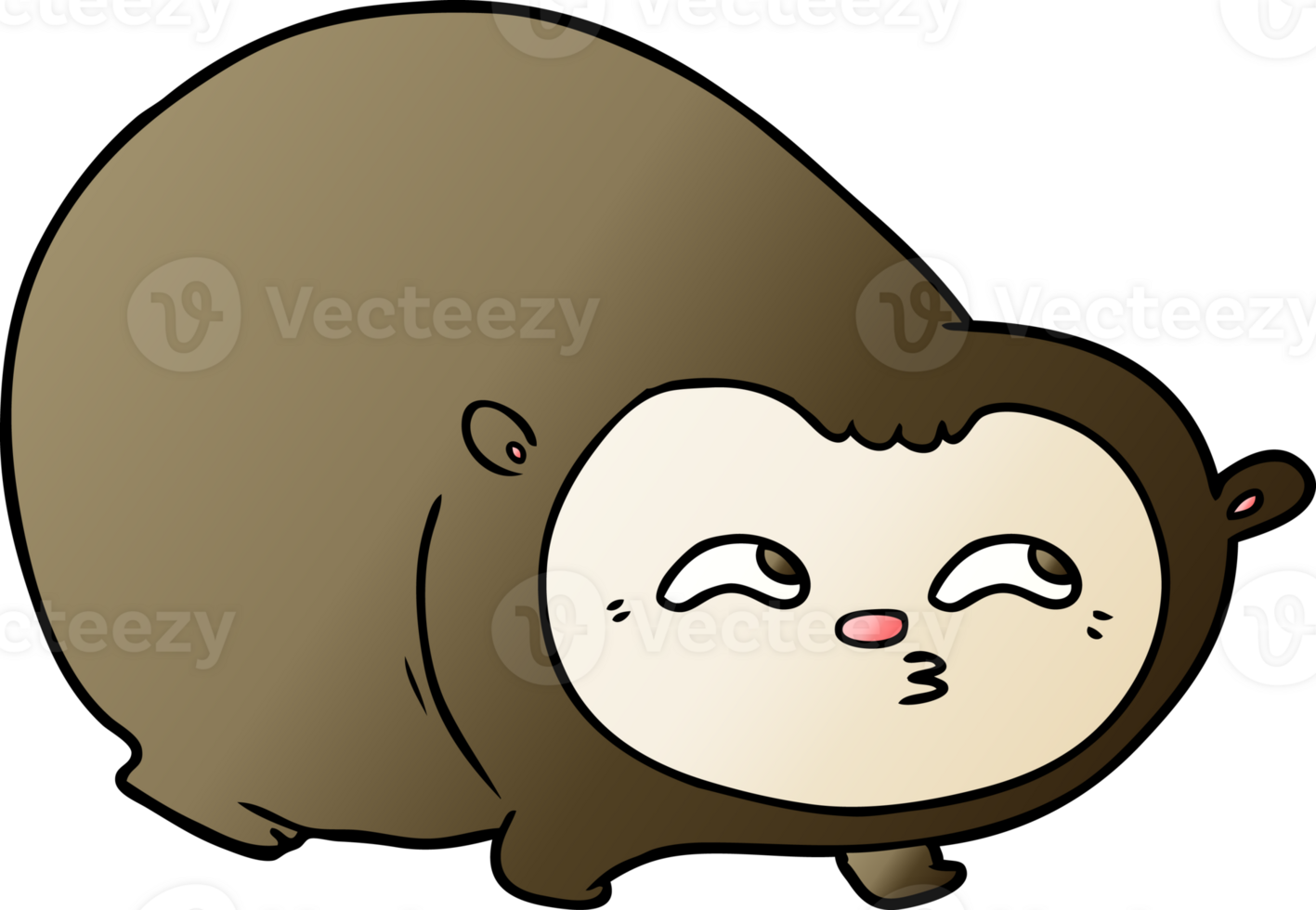 cartoon wombat drawing png