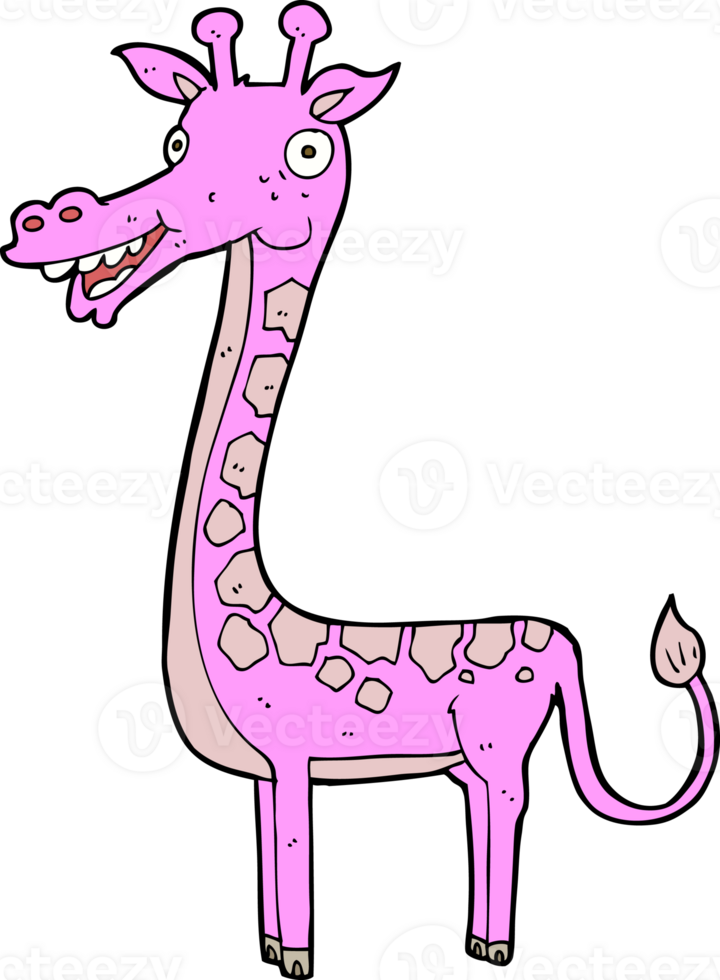 cartoon giraffe drawing png