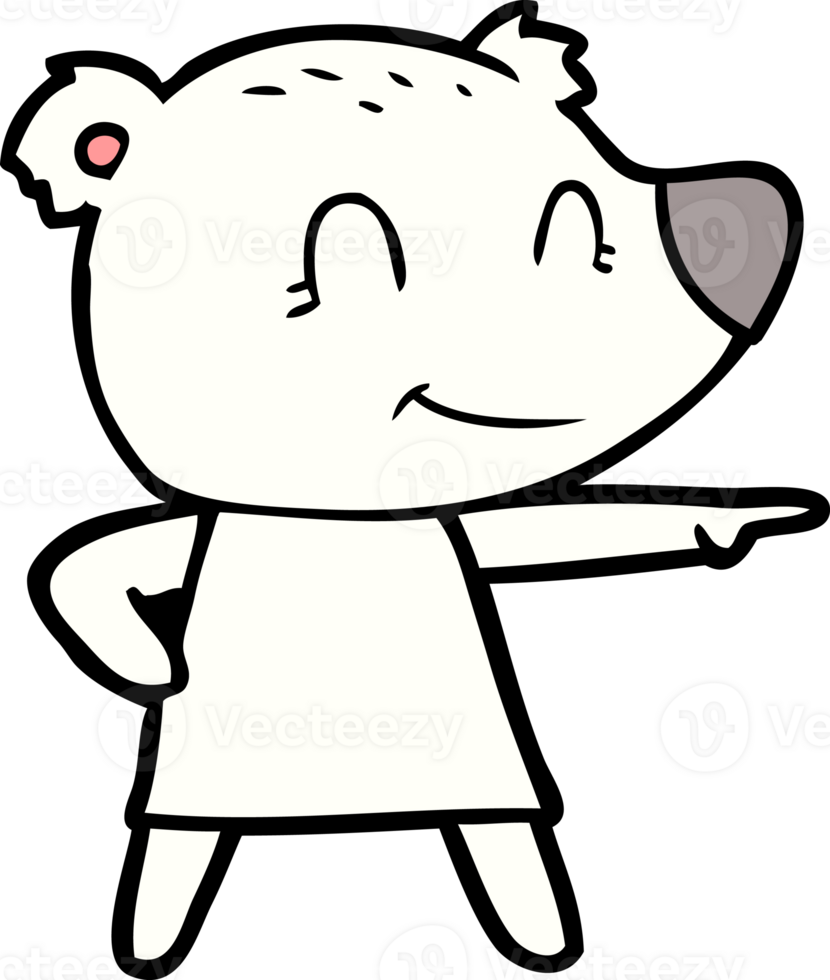 polar bear cartoon drawing png