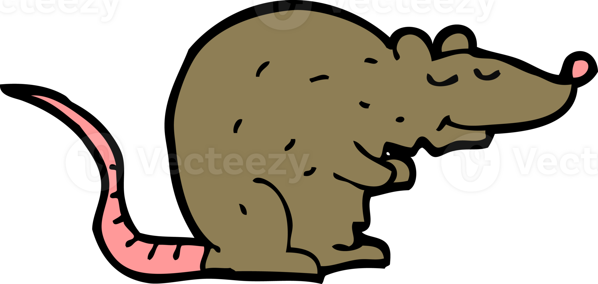 cartoon rat drawing png