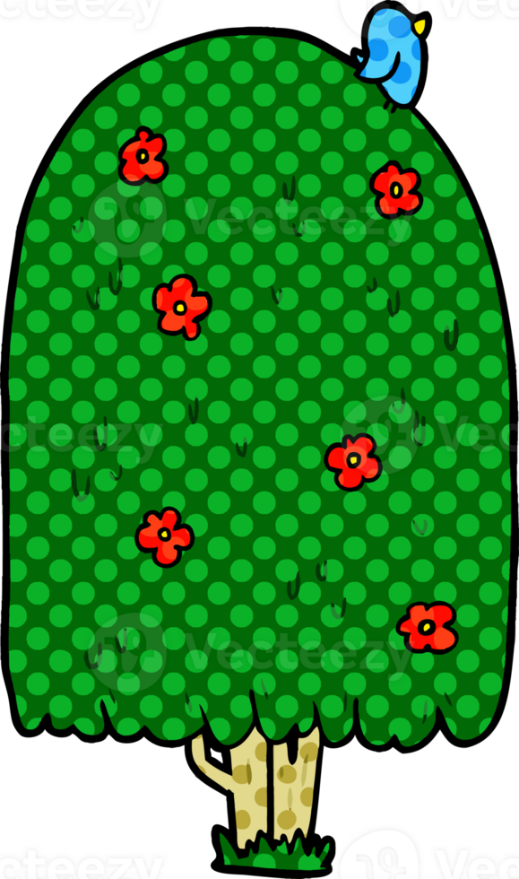 cartoon tall tree drawing png