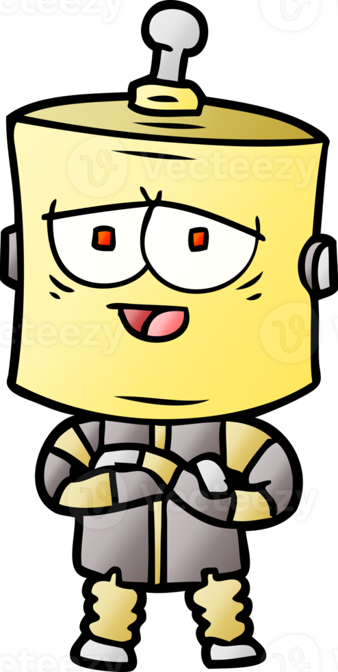 cartoon robot drawing png