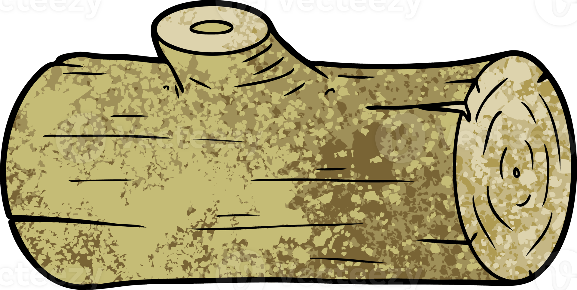 cartoon log drawing png