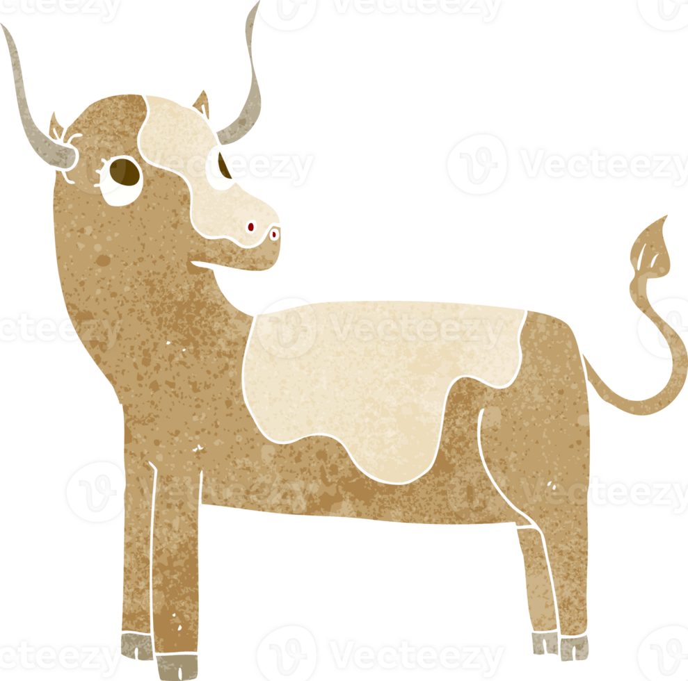 cartoon cow drawing png