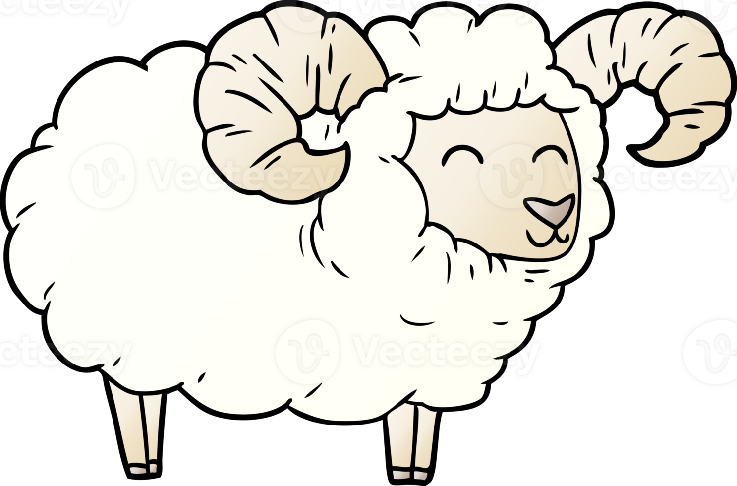 cartoon ram drawing png