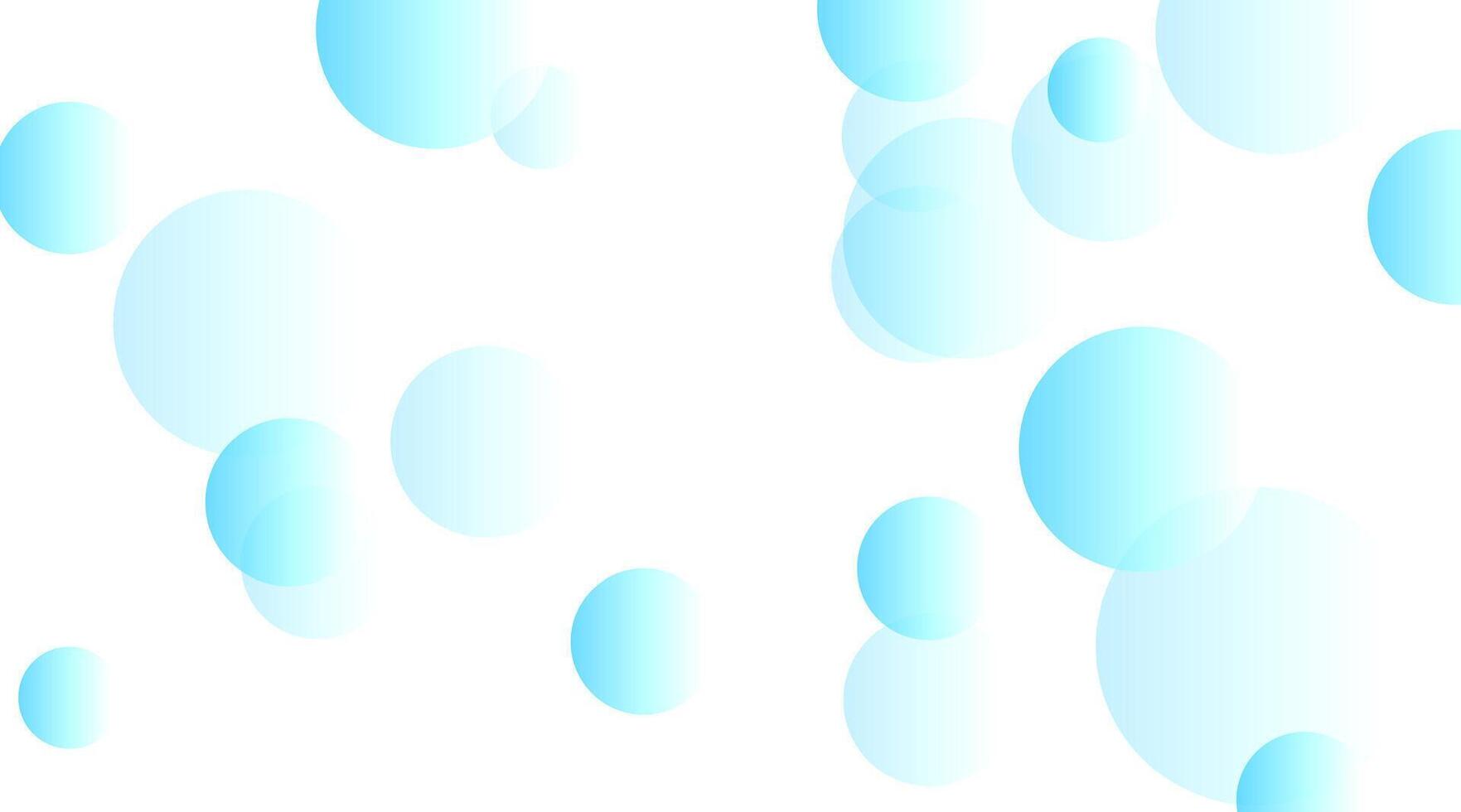 Blue white minimal circles abstract geometry background vector