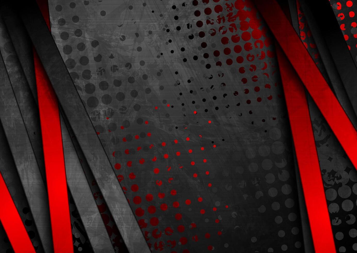 Black and red contrast stripes corporate background vector
