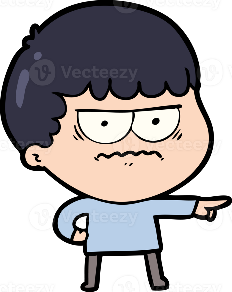 cartoon annoyed man drawing png