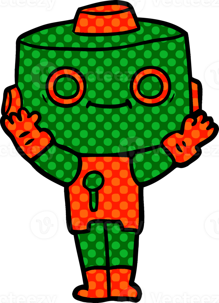 cartoon robot drawing png