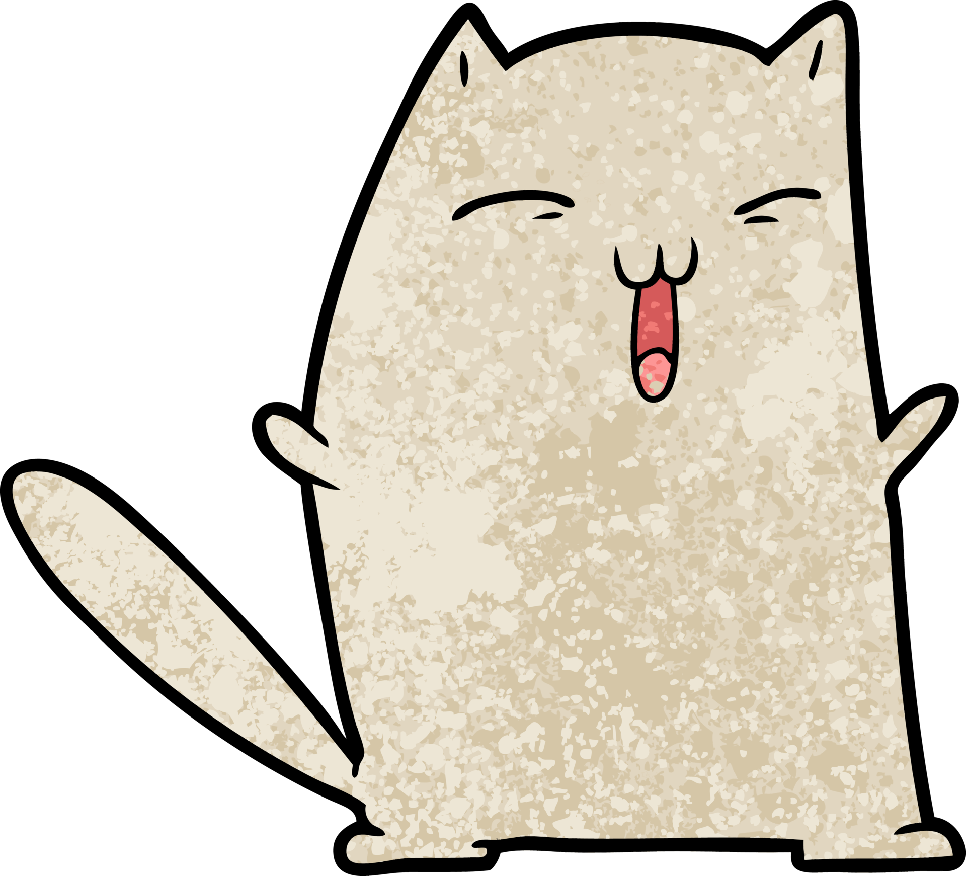 cartoon cat drawing 46996466 PNG