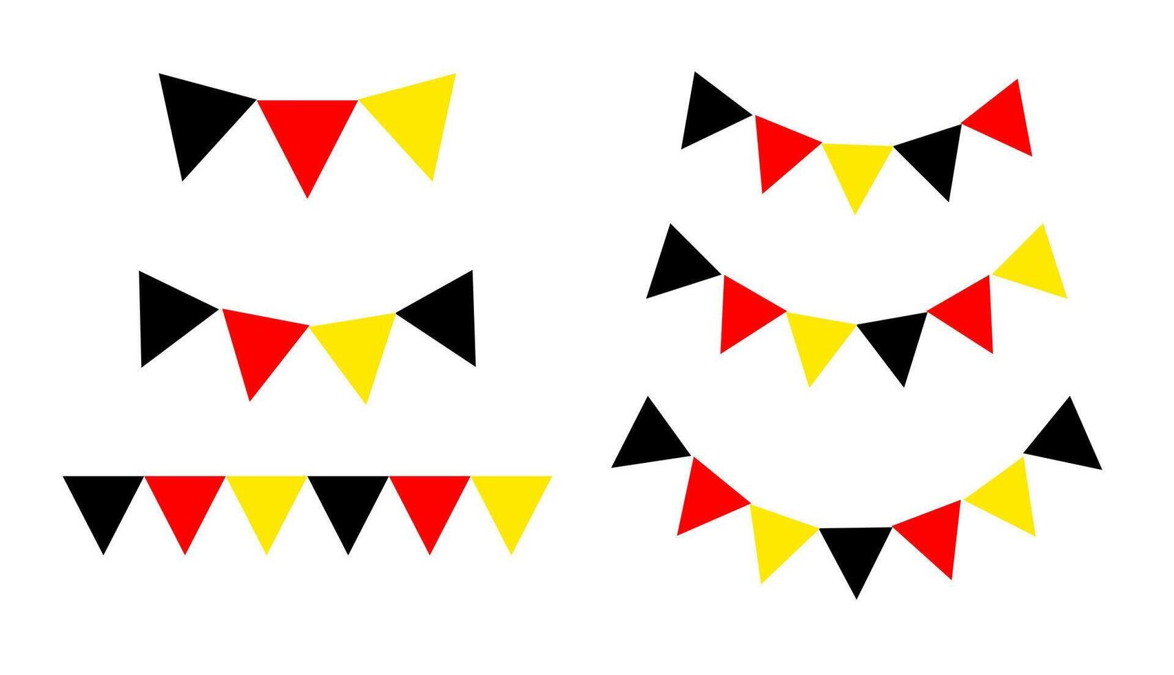 Flat illustration of the flag of Germany. vector