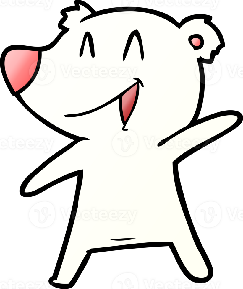 polar bear cartoon drawing png