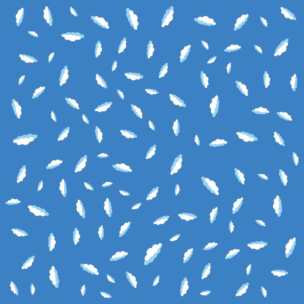 Cartoon Clouds Pattern vector