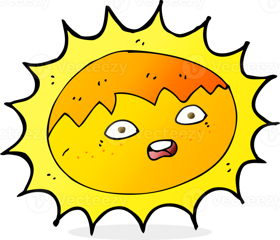 cartoon sun drawing png