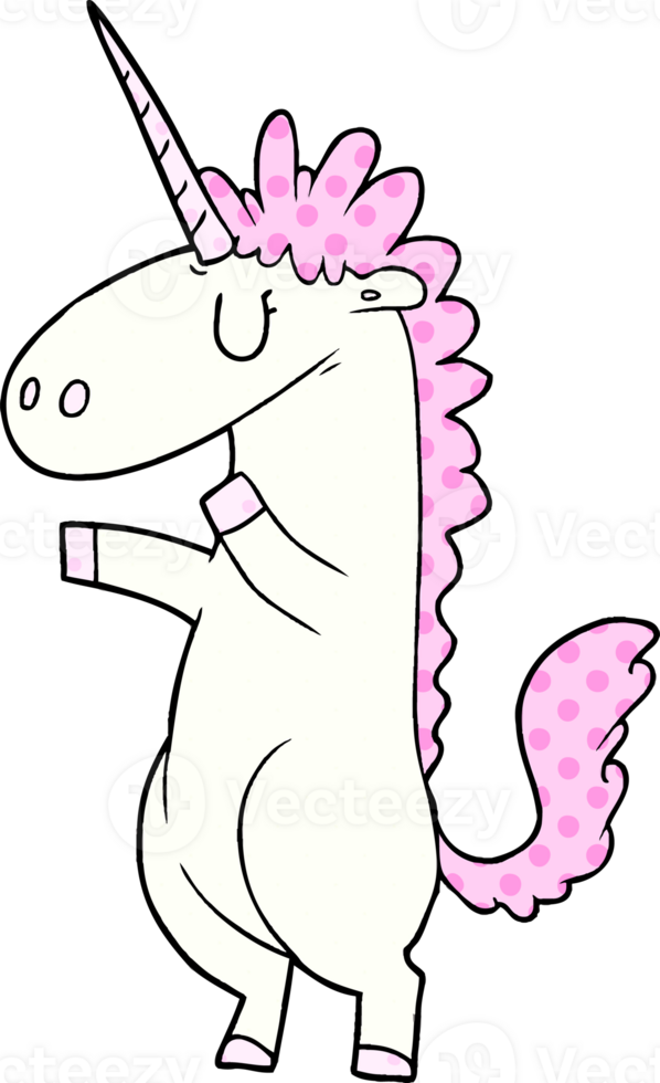 cartoon unicorn drawing png