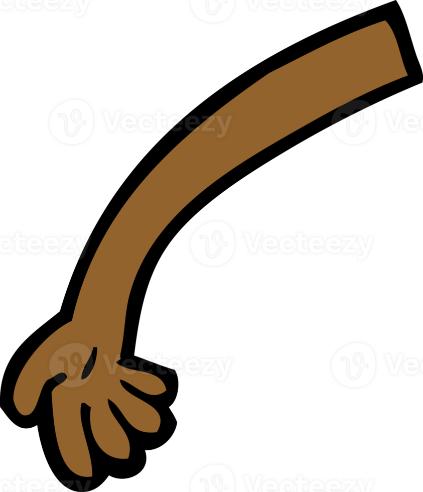 cartoon arm drawing png