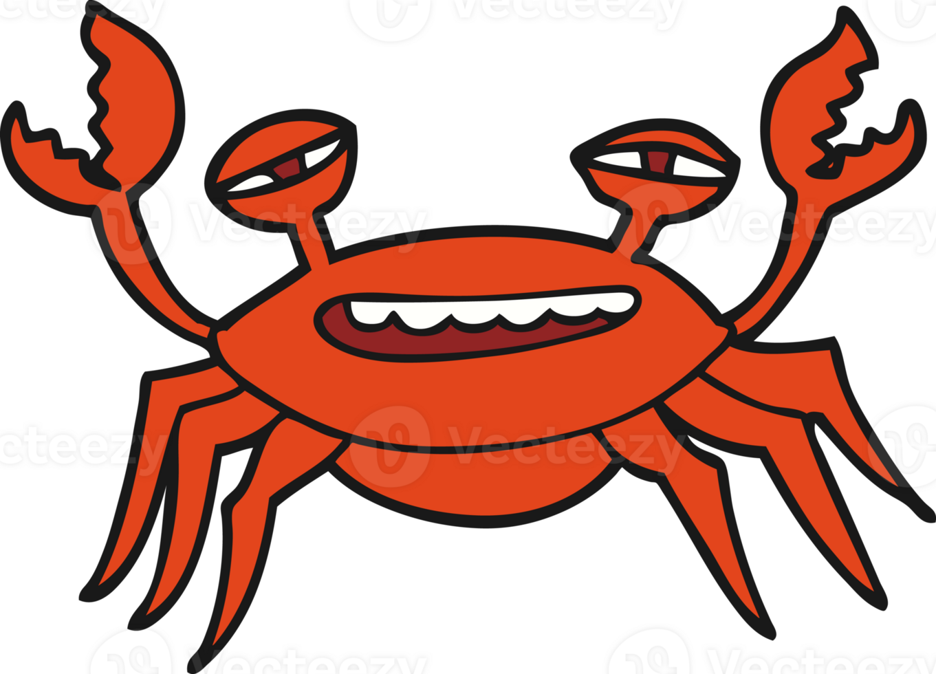 cartoon crab drawing png