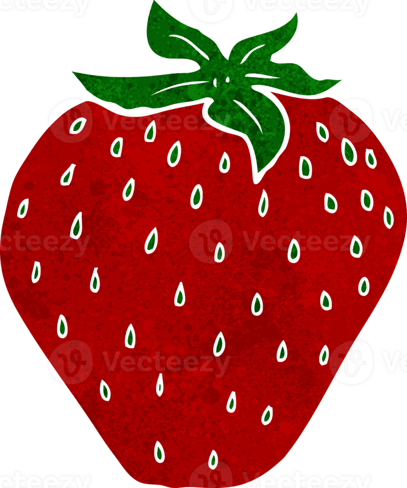 cartoon strawberry drawing png