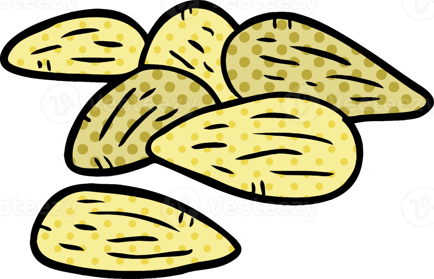 cartoon almonds drawing png