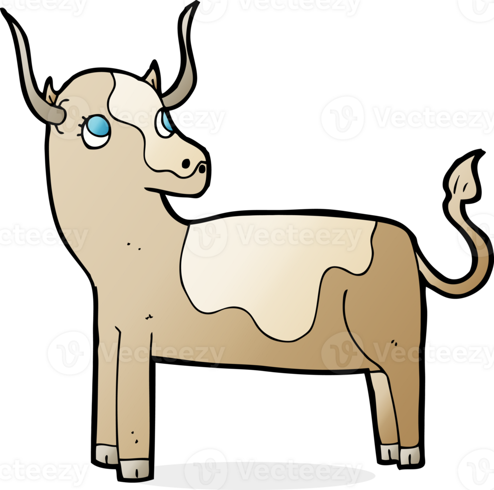 cartoon cow drawing png