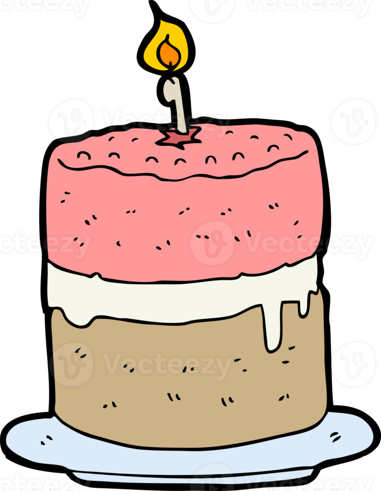 cartoon cake drawing png