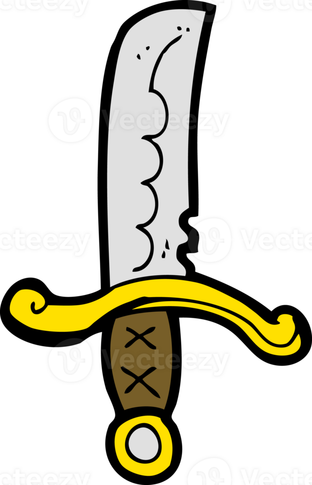 cartoon sword drawing png