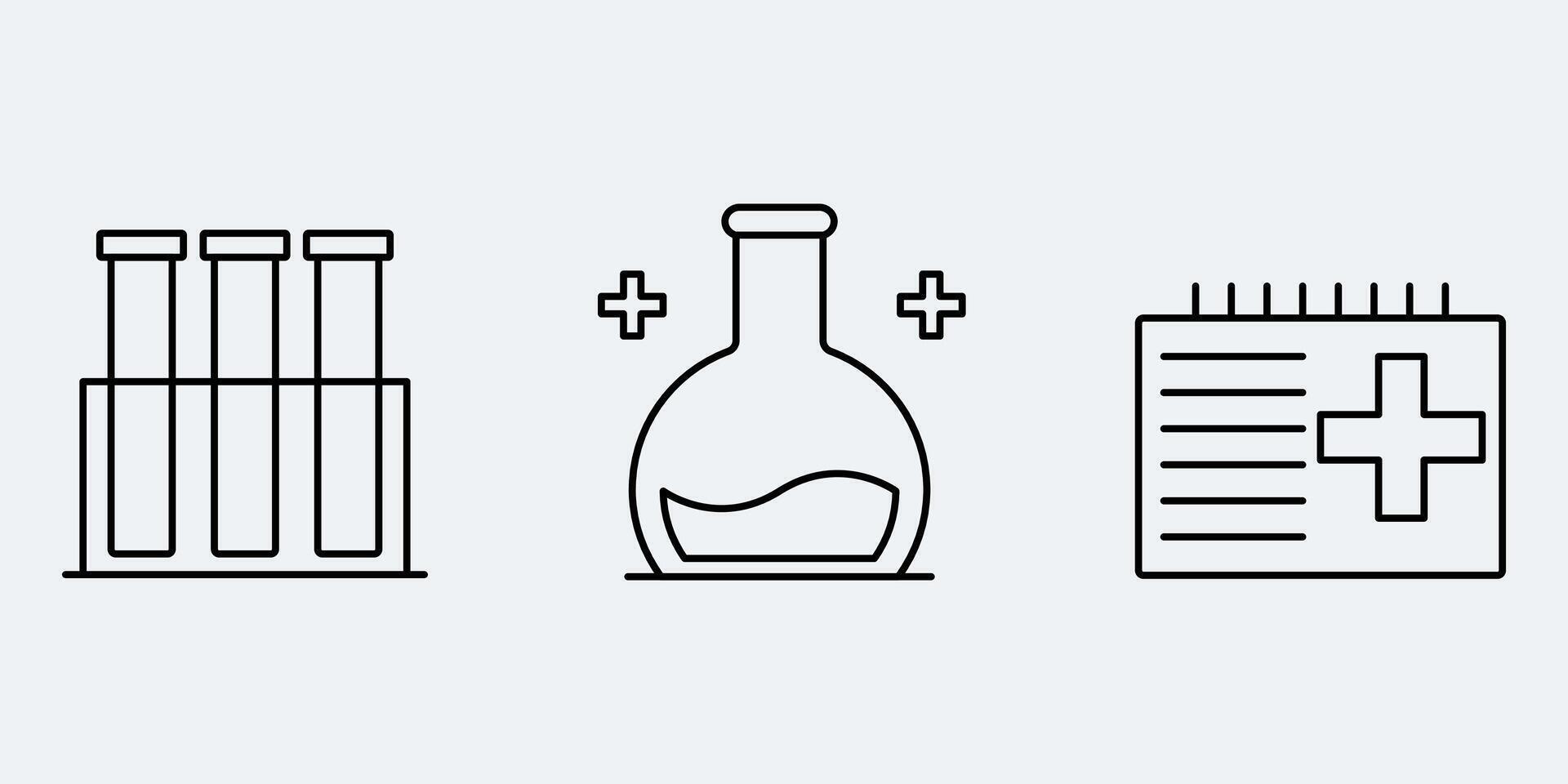 Lab values and concentrations icon vector