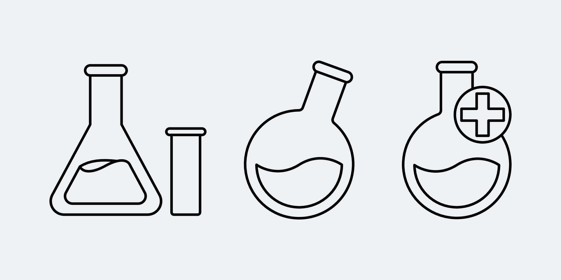 Lab values and concentrations icon vector