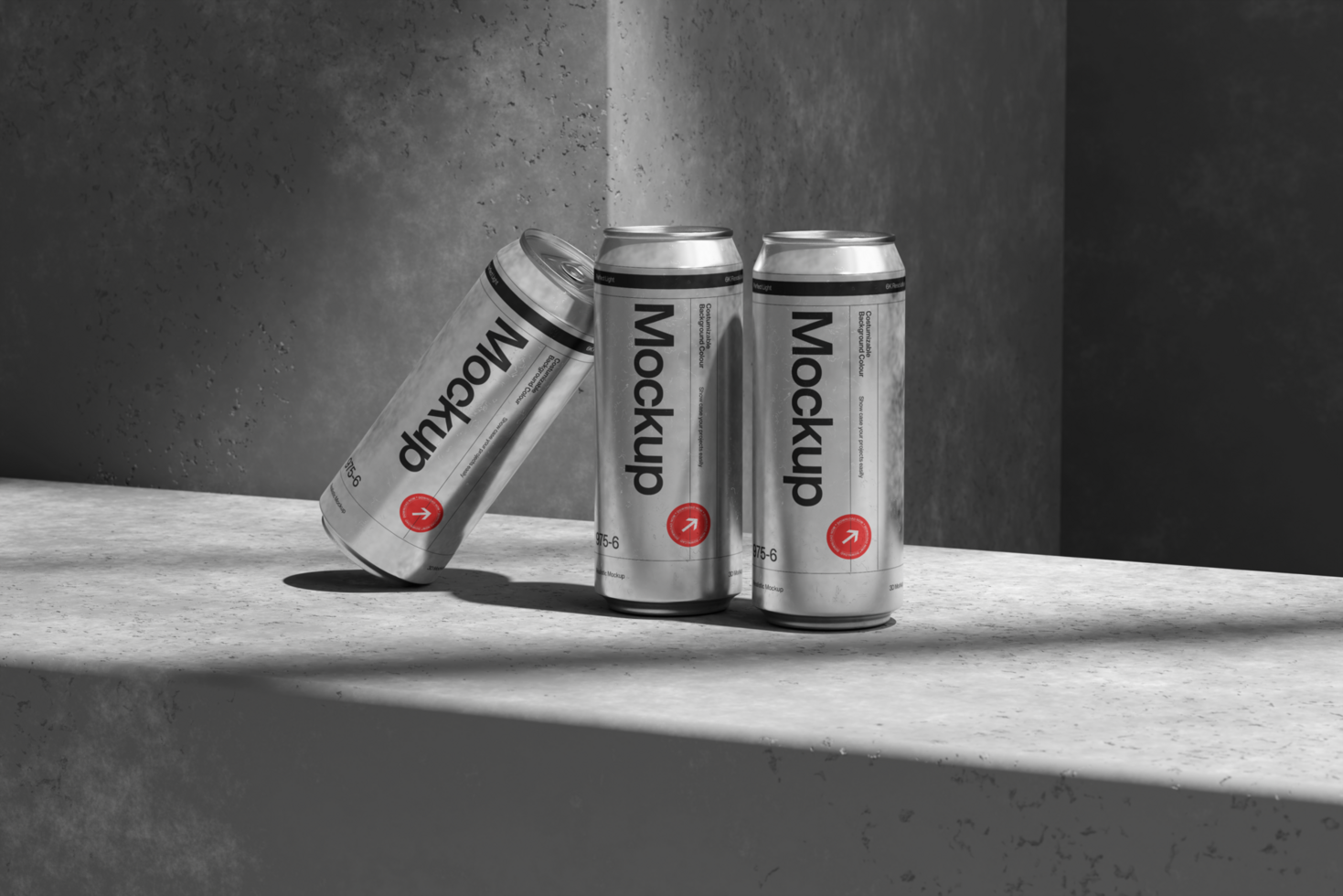 Customizable Aluminum Drink Can Mockup Template for Beverage Branding psd