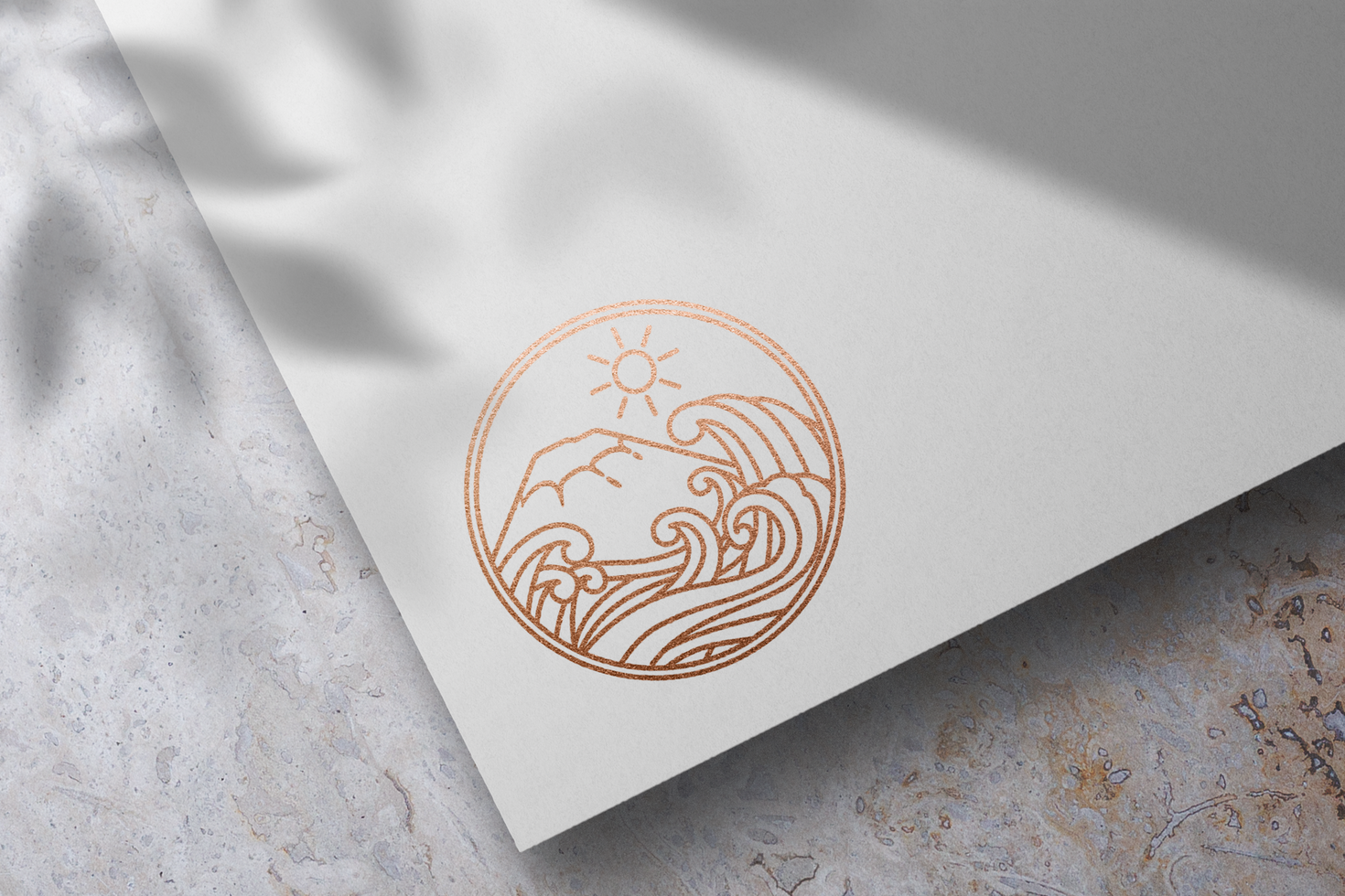 Luxury Logo Mockup on White Paper psd