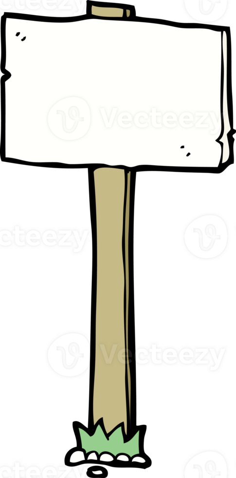 cartoon signpost drawing png
