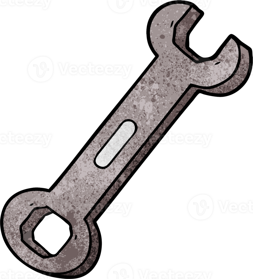 cartoon spanner drawing png