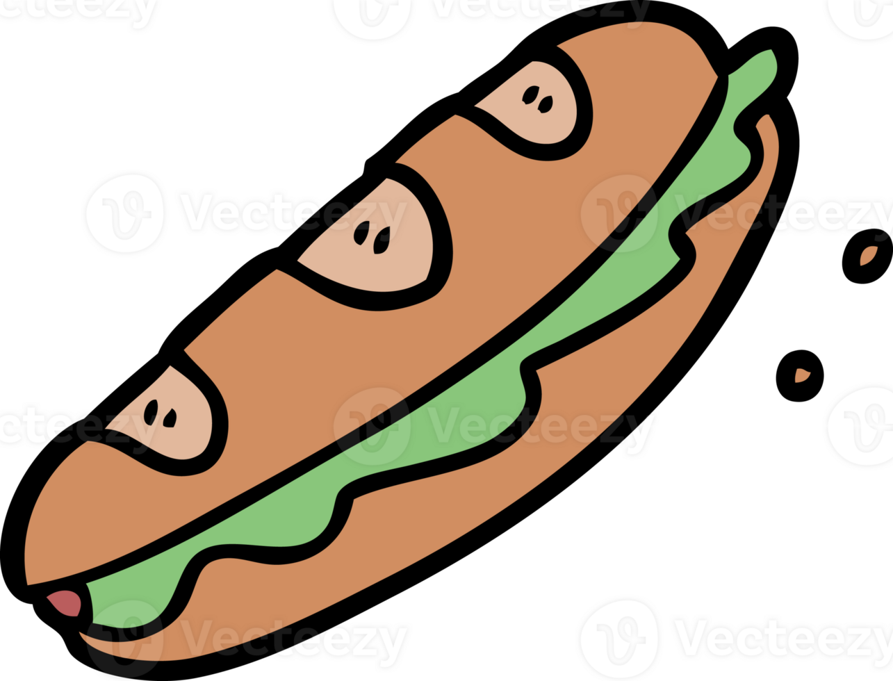 cartoon sandwich drawing png