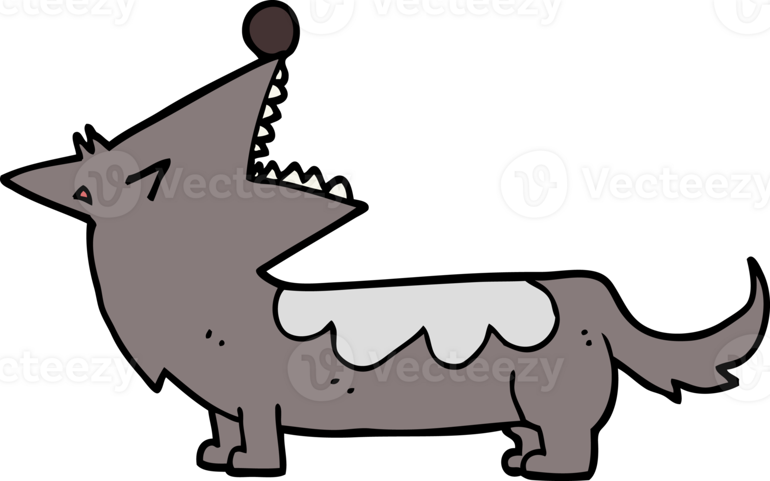 cartoon dog drawing png