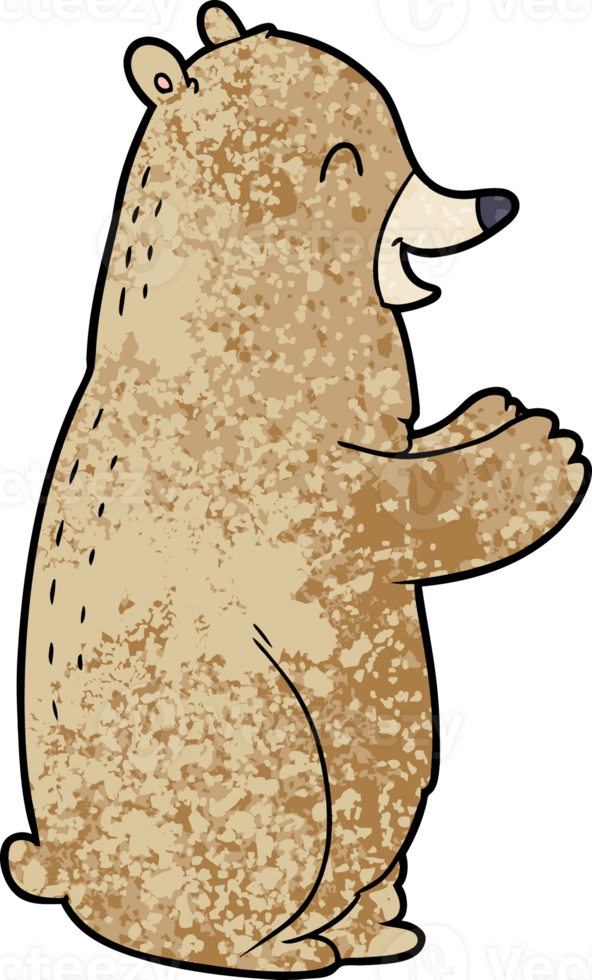 cartoon bear drawing png