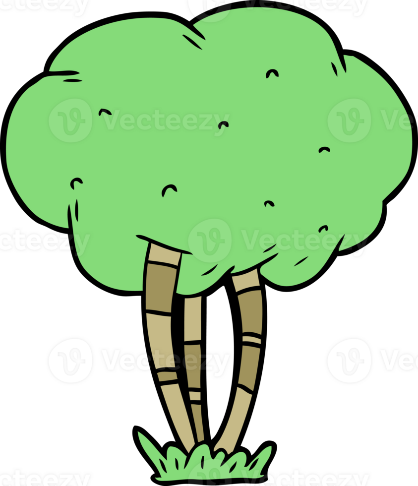 cartoon tree drawing png
