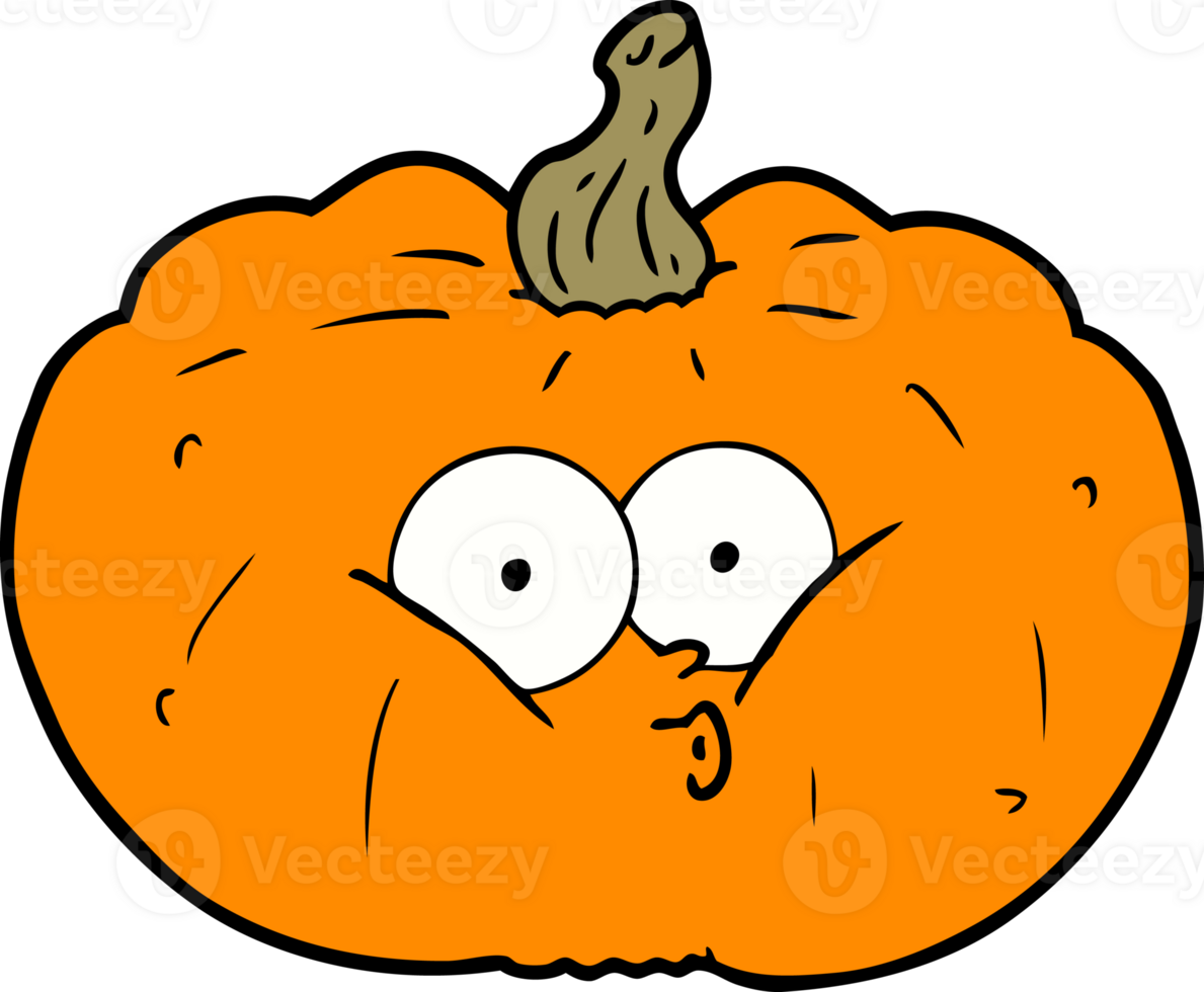 cartoon pumpkin drawing png