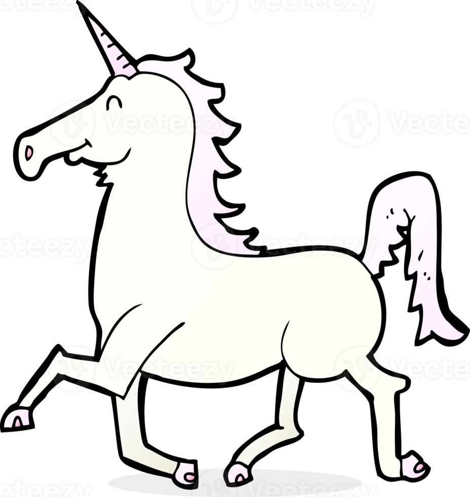 cartoon unicorn drawing png