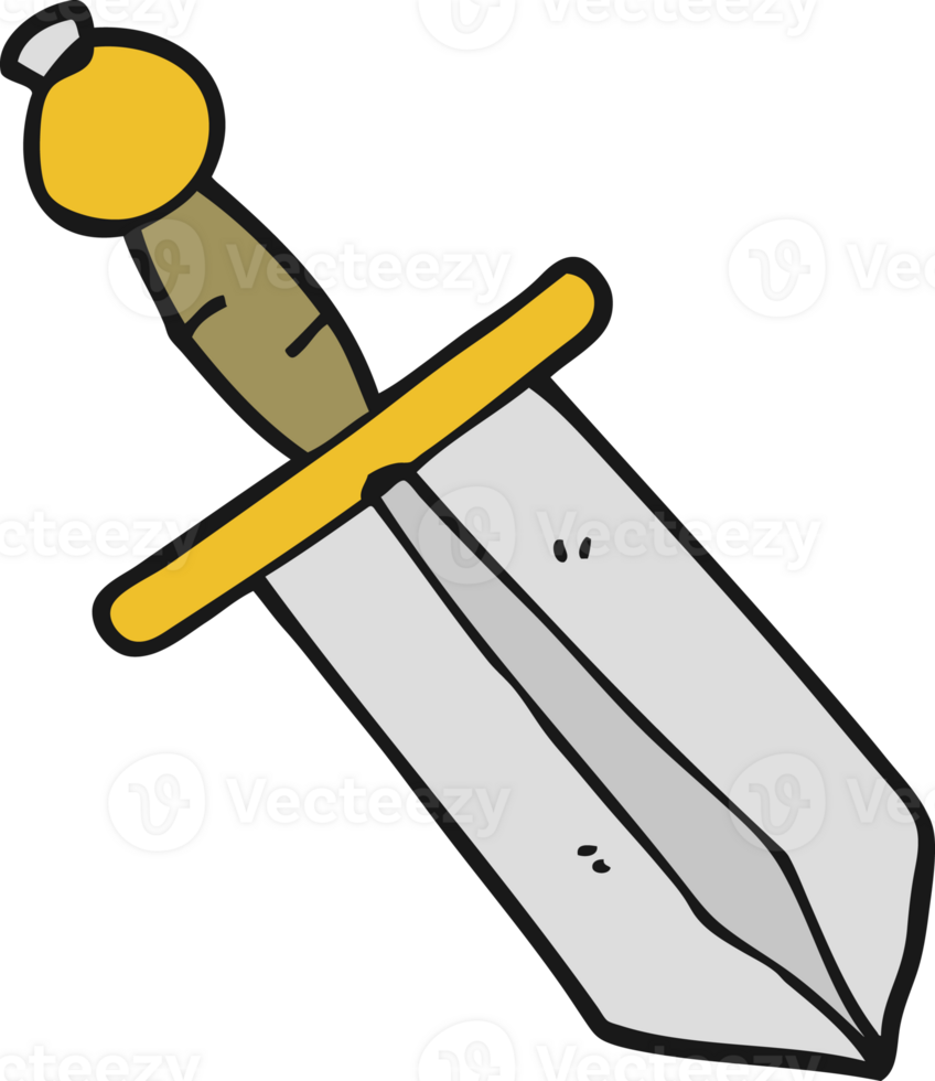 cartoon dagger drawing png