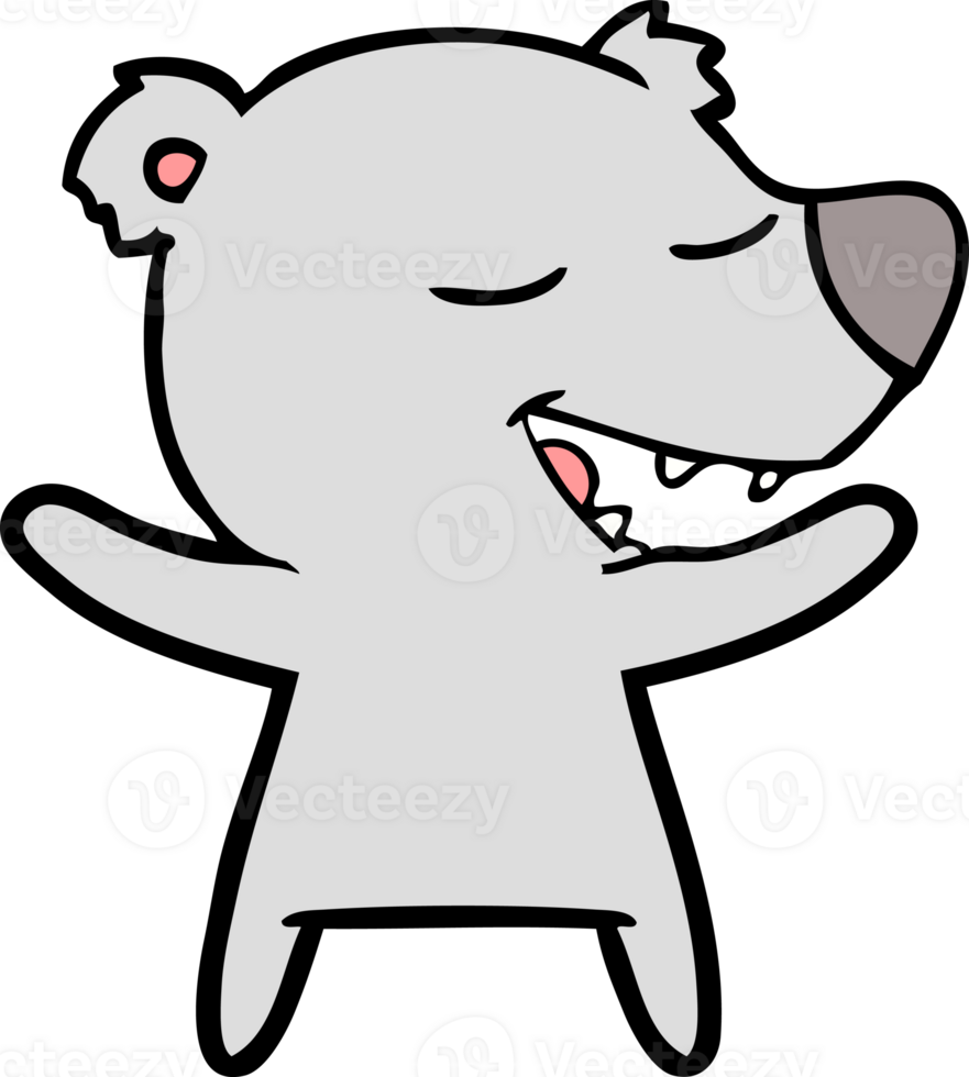 cartoon bear drawing png