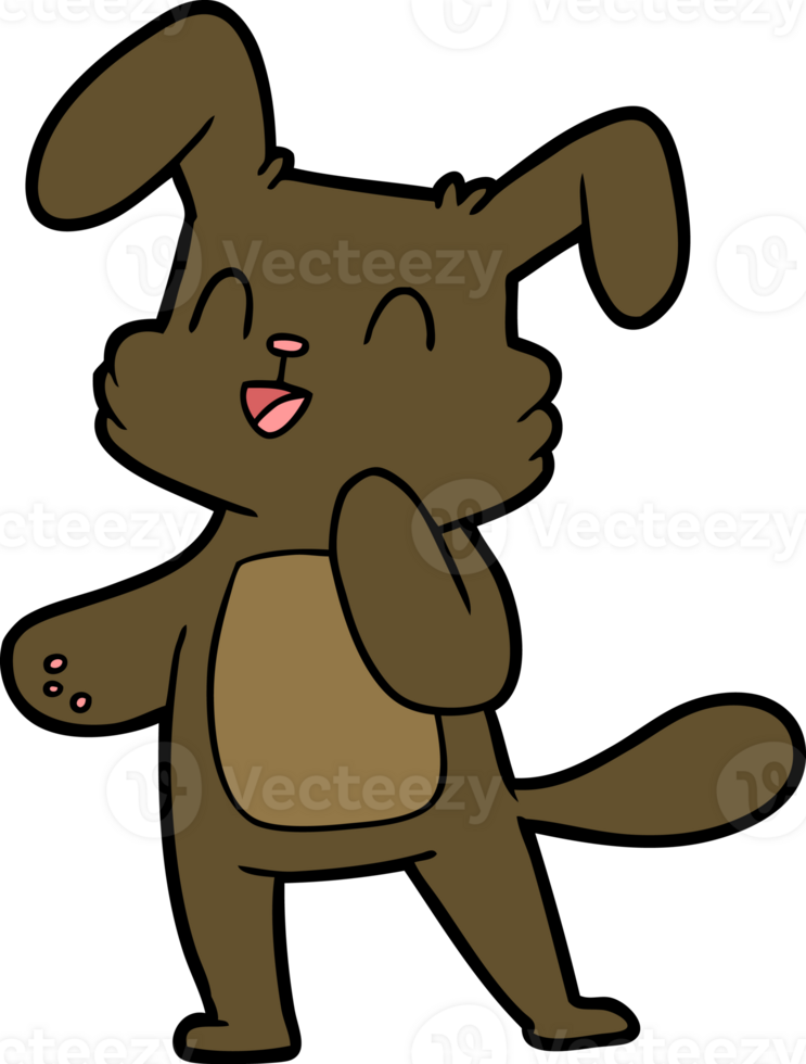 cartoon rabbit drawing png