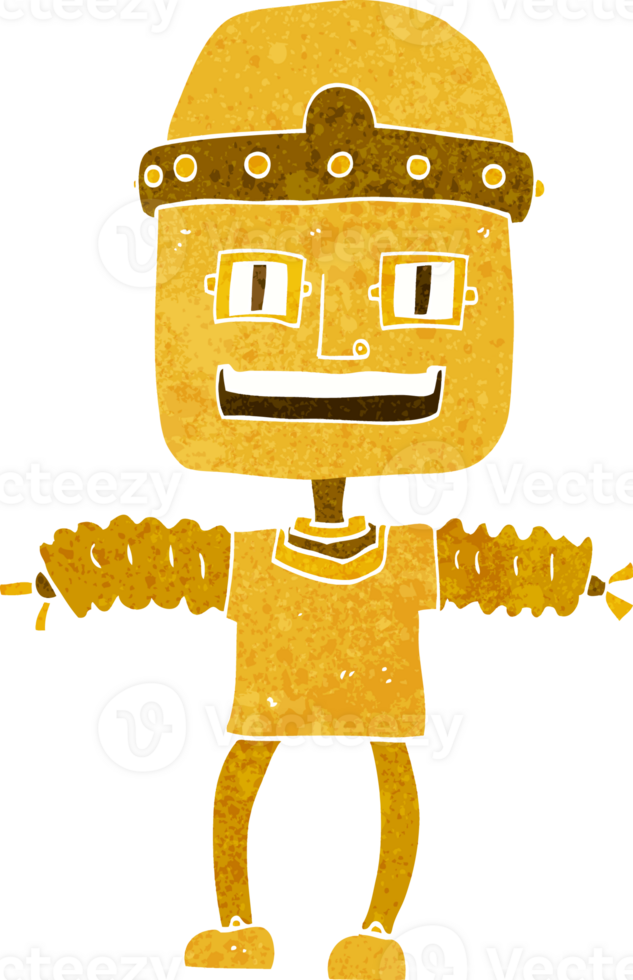 cartoon robot drawing png