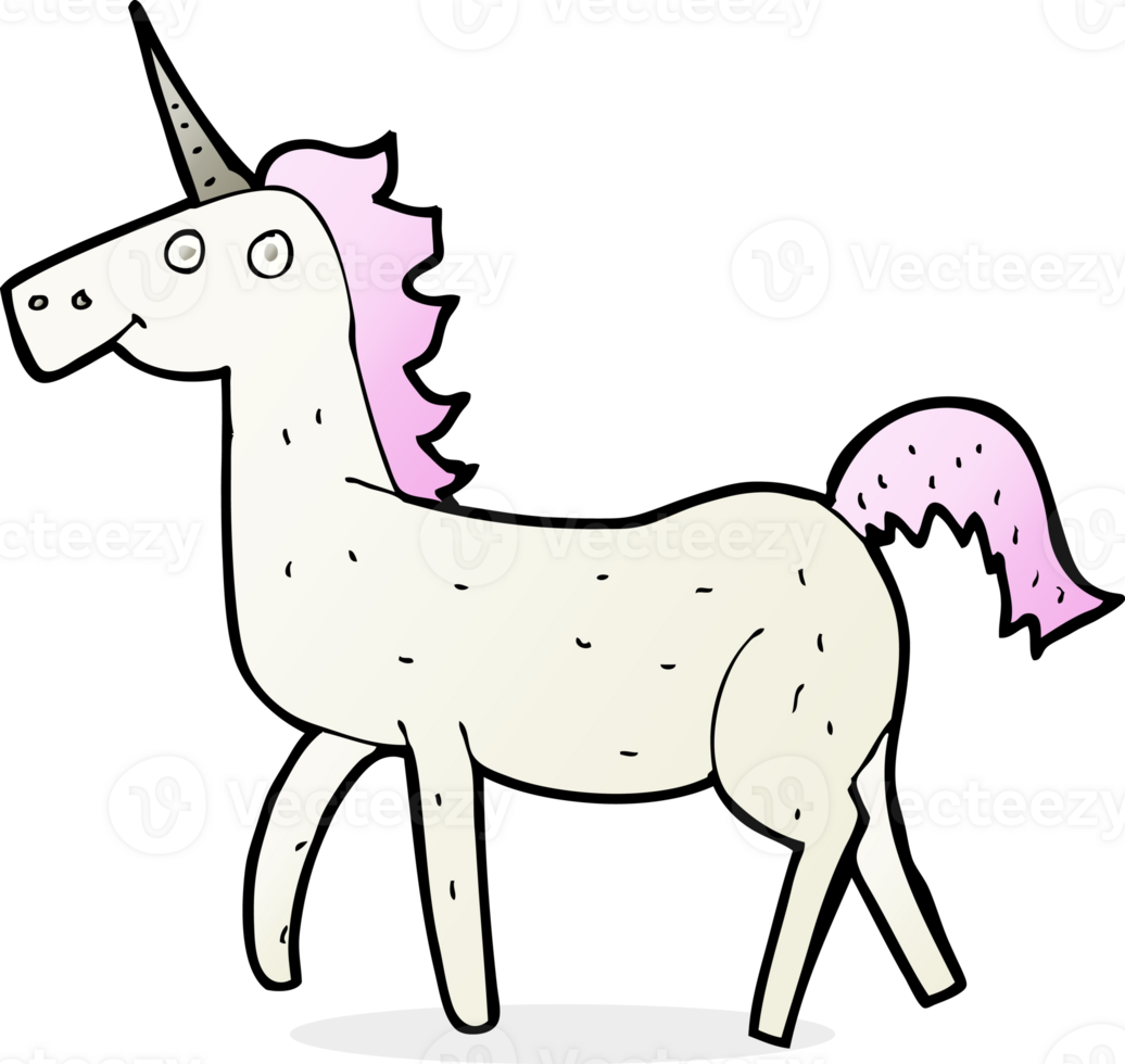 cartoon unicorn drawing png
