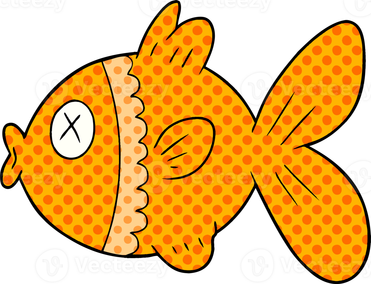 cartoon goldfish drawing png