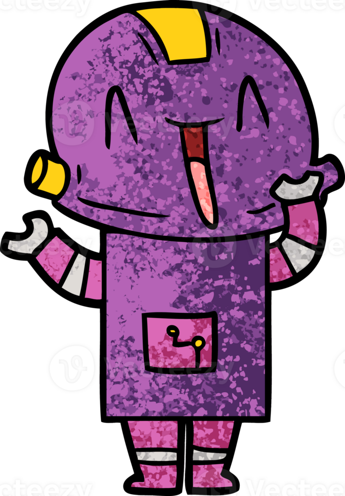 cartoon robot drawing png