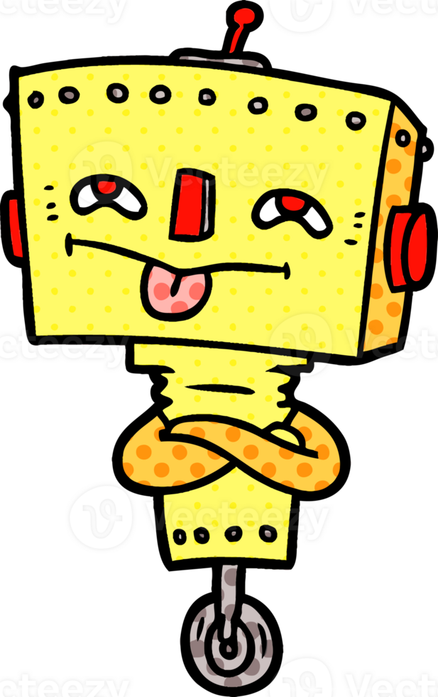 cartoon robot drawing png